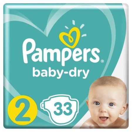 Pampers Baby-Dry Taille 4 68 couches pour un séchage plus efficace 