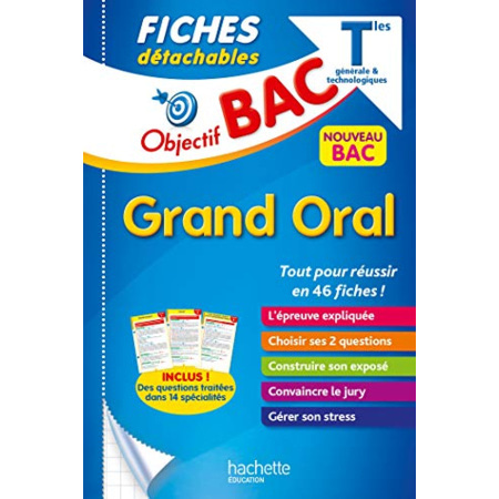 Avis Objectif Bac - Fiches Le Grand oral du Bac Hachette Éducation 1