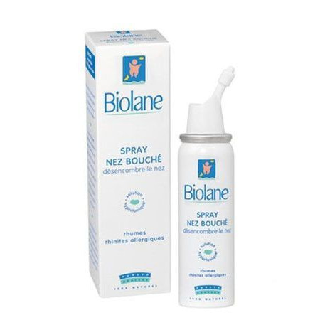 BIOLANE Spray nasal eau thermale et eau de mer dès 6 mois 100ml pas cher 