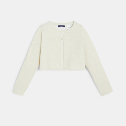 Avis Gilet boléro pailleté beige fille OKAIDI 1