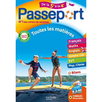 Avis Passeport Toutes les matières De la 5e à la 4e - Cahier de vacances 2023 Hachette Éducation 1
