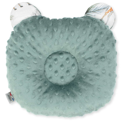 Avis Coussin anti tête plate réversible en minky, Safari Sevira Kids 2