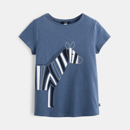Avis T-shirt motif animal bleu fille OKAIDI 1