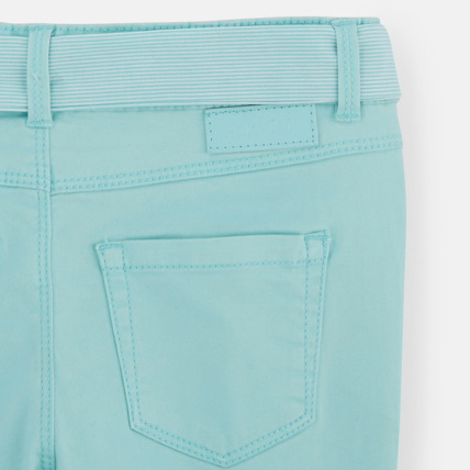 Avis Pantalon capri ceinturé bleu fille OKAIDI 3