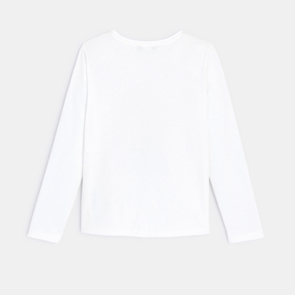 Avis T-shirt personnage et message blanc fille OKAIDI 4