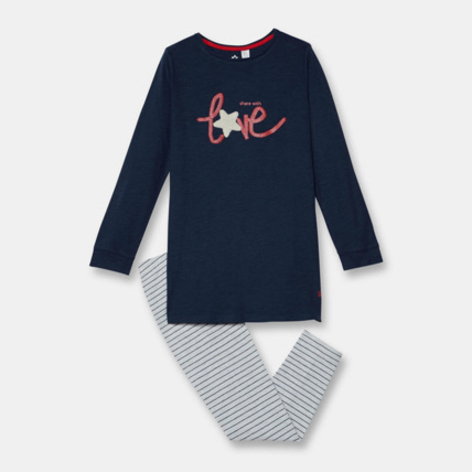 Avis Pyjama 2 pièces jersey bleu fille OKAIDI 1