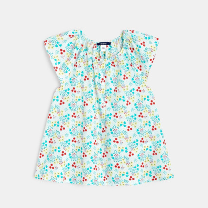 Avis Blouse fleurie à manches courtes fille OKAIDI 1