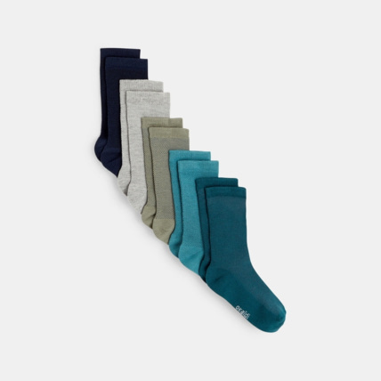 Avis Chaussettes unies (lot de 5) vertes garçon OKAIDI 1