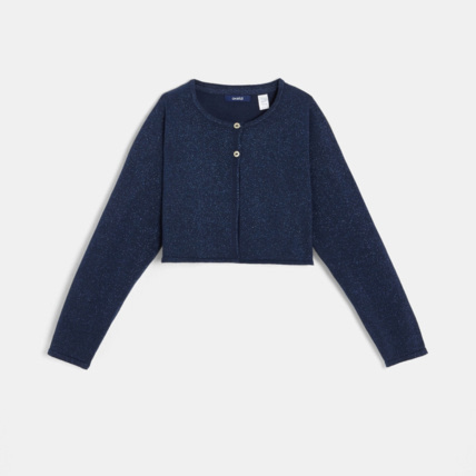 Avis Gilet boléro pailleté bleu fille OKAIDI 1