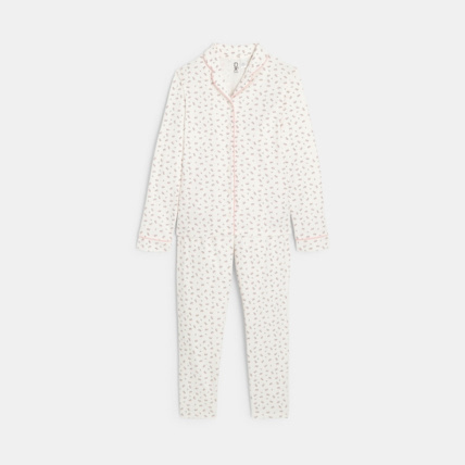 Avis Pyjama en flanelle imprimée rose fille OKAIDI 1