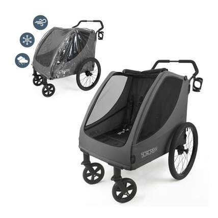 Poussette double chariot 2025