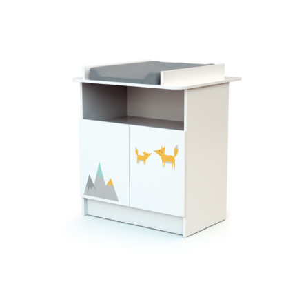 Avis Commode à langer 2 portes, 1 niche en bois Webaby 3