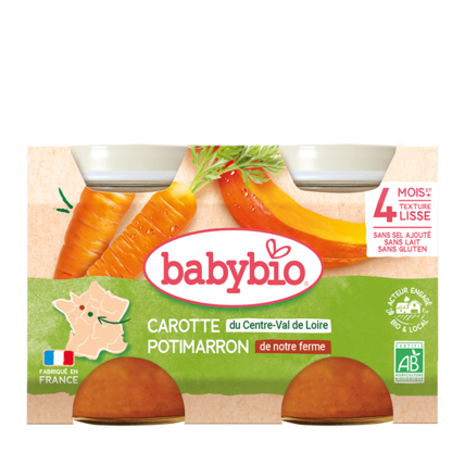 Avis Carotte du Centre -Val de Loire Potimarron de notre Ferme Babybio 1