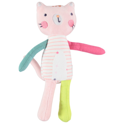 Avis Chat en peluche à rayures et détails brodés Prémaman 1
