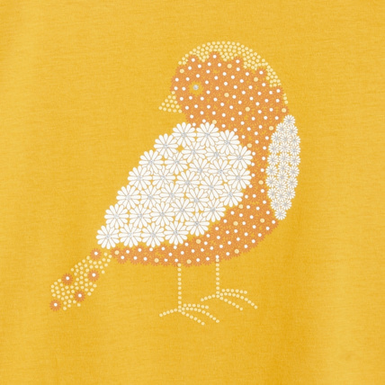 Avis T-shirt manches longues à motif fantaisie jaune fille OKAIDI 3