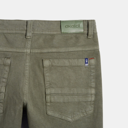 Avis Pantalon slim bi-strech vert garçon OKAIDI 3