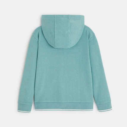 Avis Sweat zippé à capuche molleton vert garçon OKAIDI 4