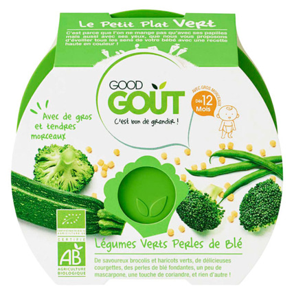 Avis Le Petit Plat vert : légumes verts, perles de blé Good Goût 1