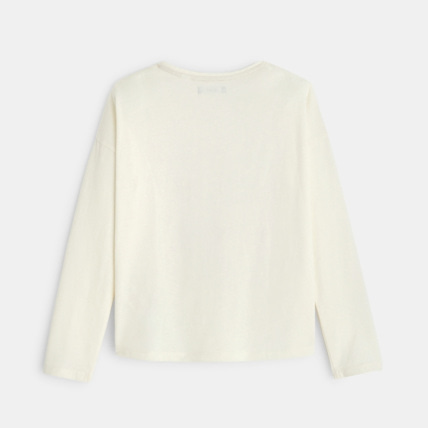 Avis T-shirt manches longues motif herbier vert fille OKAIDI 4