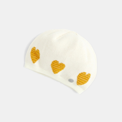 Avis Béret à coeurs pailletés blanc fille OKAIDI 1