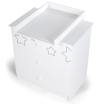 Avis Commode enfant 3 tiroirs + plan à langer amovible TINO KLUPS 3