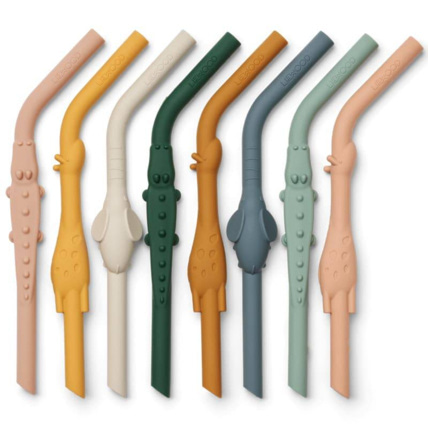 Avis 8 pailles animaux en silicone Carlson LIEWOOD 1