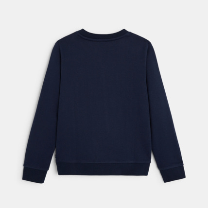 Avis Sweat-shirt manches longues à message HAPPYDEER bleu garçon OKAIDI 3