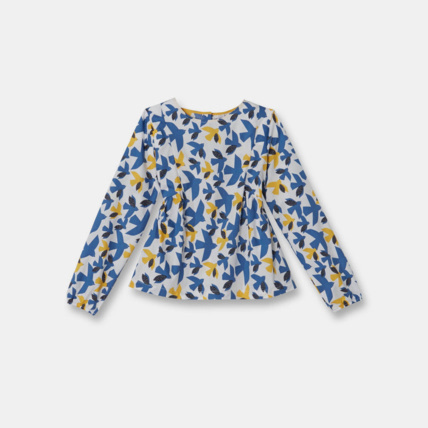 Avis Blouse imprimée bleue fille OKAIDI 1