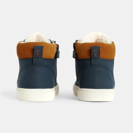 Avis Boots en cuir fourrées bleues garçon OKAIDI 4