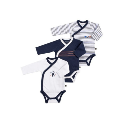 Avis Lot de 3 bodies Baby Sailor Sauthon 1