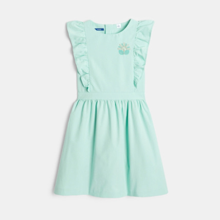 Avis Robe chic et brodée verte fille OKAIDI 1