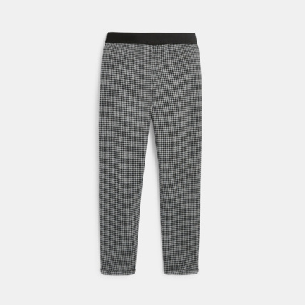 Avis Pantalon à carreaux Pied-de-Poule gris fille OKAIDI 4