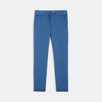 Avis Pantalon relax fit stretch bleu garçon OKAIDI 2