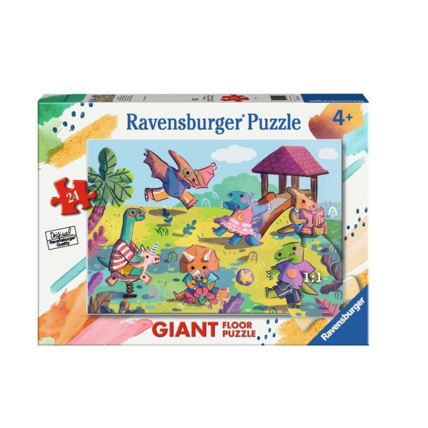 Avis Puzzle Giant - La récréation des dinosaures - de 3 ans RAVENSBURGER 1