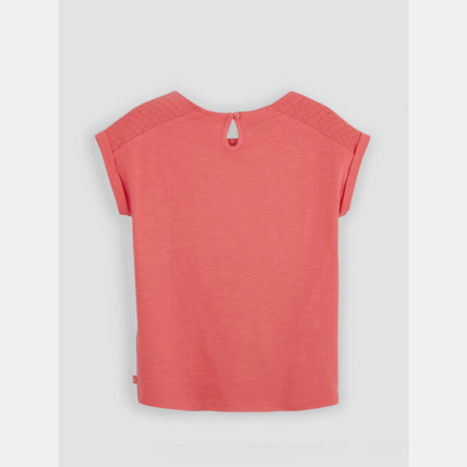 Avis T-shirt détail ajouré rose fille OKAIDI 2