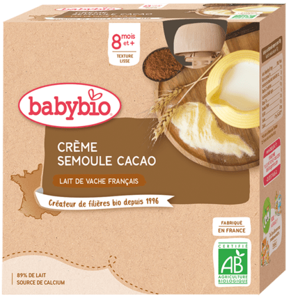 Avis Crème Semoule - Cacao Babybio 1