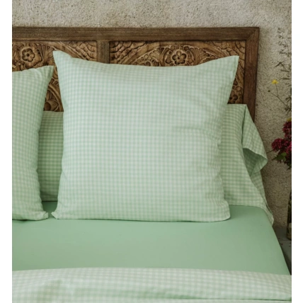 Avis Taie d'oreiller percale de coton bio Vichy KADOLIS 1
