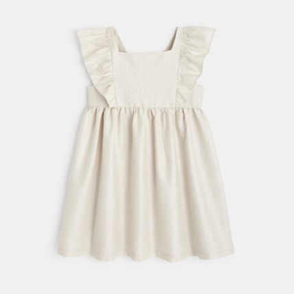 Avis Robe évasée à mancherons volantés blanche fille OKAIDI 1