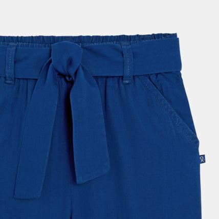 Avis Pantalon fluide uni bleu fille OKAIDI 2