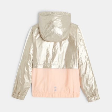 Avis Blouson à capuche irisé et pastel orange fille OKAIDI 5