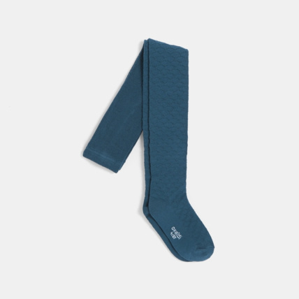 Avis Collant en tricot fantaisie bleus fille OKAIDI 1