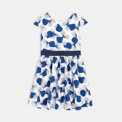 Avis Robe chic imprimée bleue fille OKAIDI 2
