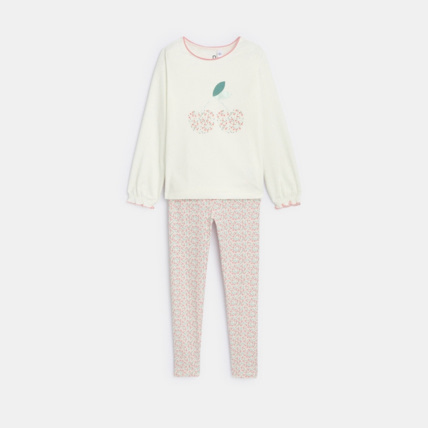 Avis Pyjama 2 pièces motif cerise rose fille OKAIDI 2