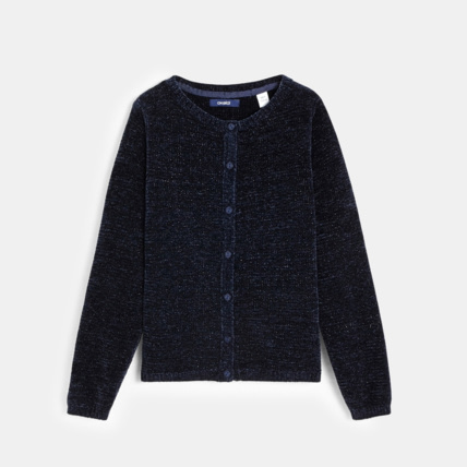 Avis Gilet pailleté bleu fille OKAIDI 1
