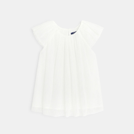 Avis Robe pailletée en tulle blanche fille OKAIDI 1