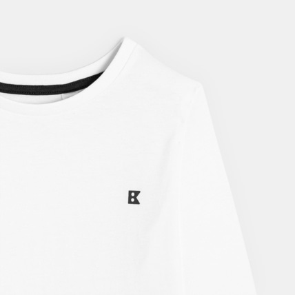 Avis T-shirt manches longues uni blanc garçon OKAIDI 2