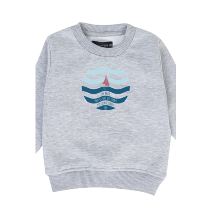 Avis Sweat "bateau" KIDS - molleton - Gris Chiné ARMOR-LUX 2