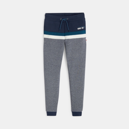 Avis Pantalon de jogging tricolore turquoise garçon OKAIDI 1
