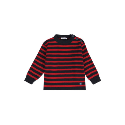 Avis Pull marin rayé "Fouesnant" Kids - Navire/Braise ARMOR-LUX 1