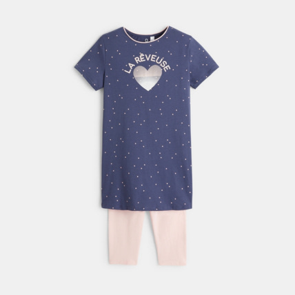 Avis Pyjama 2 pièces en jersey bleu fille OKAIDI 2